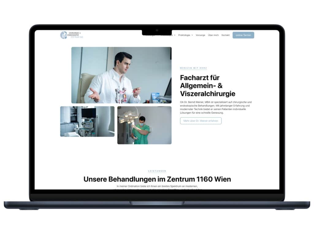 Dr. Bernd Weiner | Chirurgie & Endoskopie Zentrum 1160 Webseite